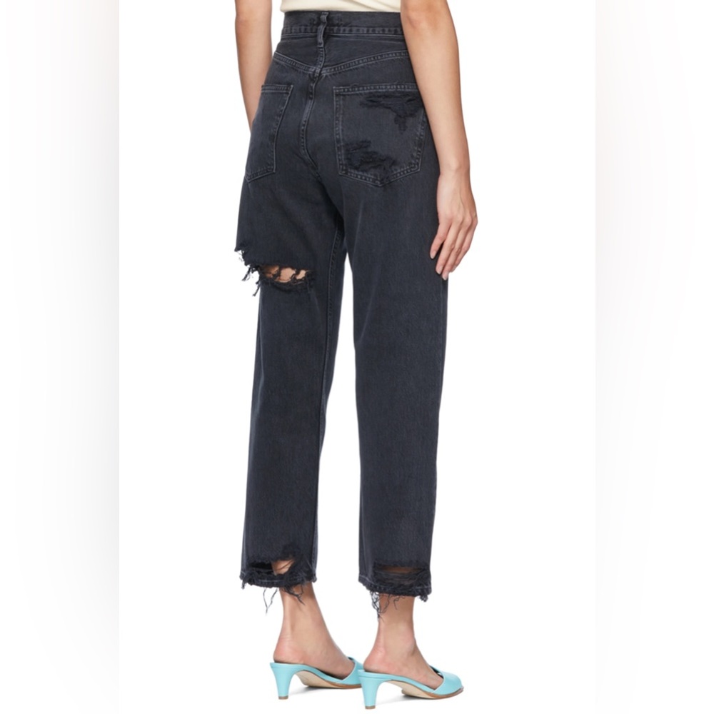 AGOLDE black 90s crop Jean